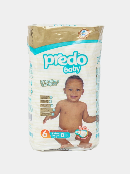 Детские подгузники Predo, 6, 8 шт