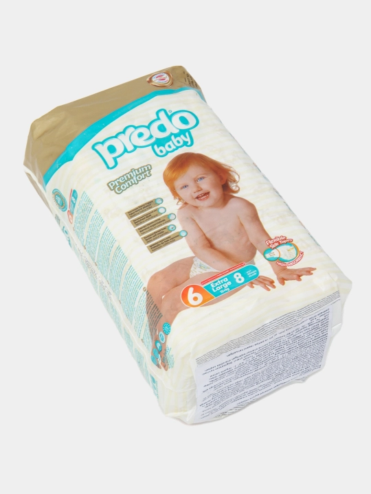 Детские подгузники Predo, 6, 8 шт