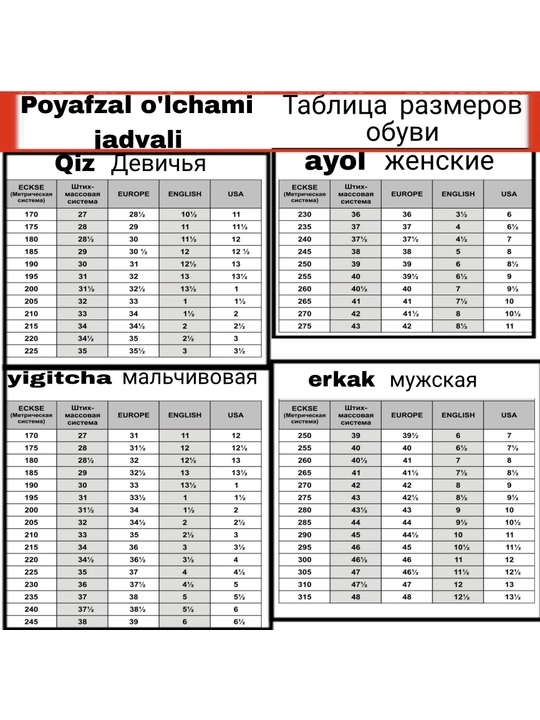 Ayollar yozgi shippaklari