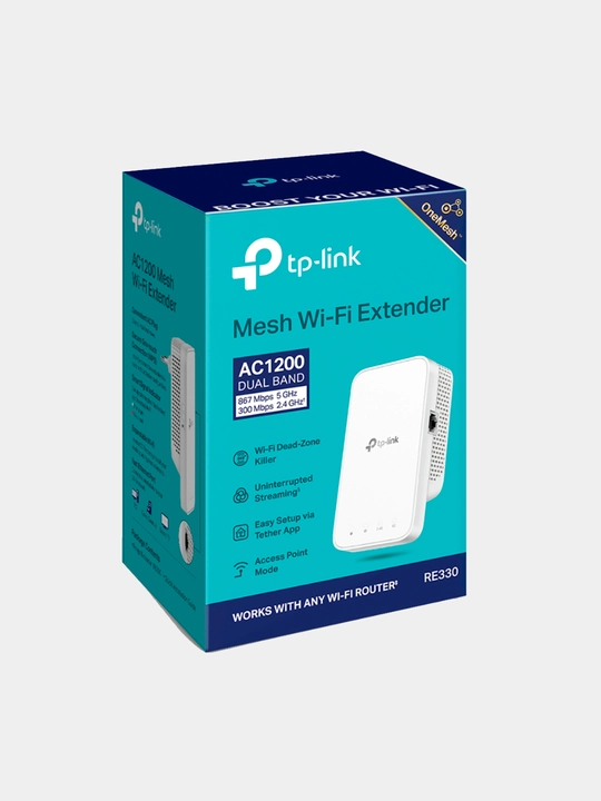 Ikki diapazonlik Wi-Fi signal kuchaytirgich Tp-Link RE330 - 