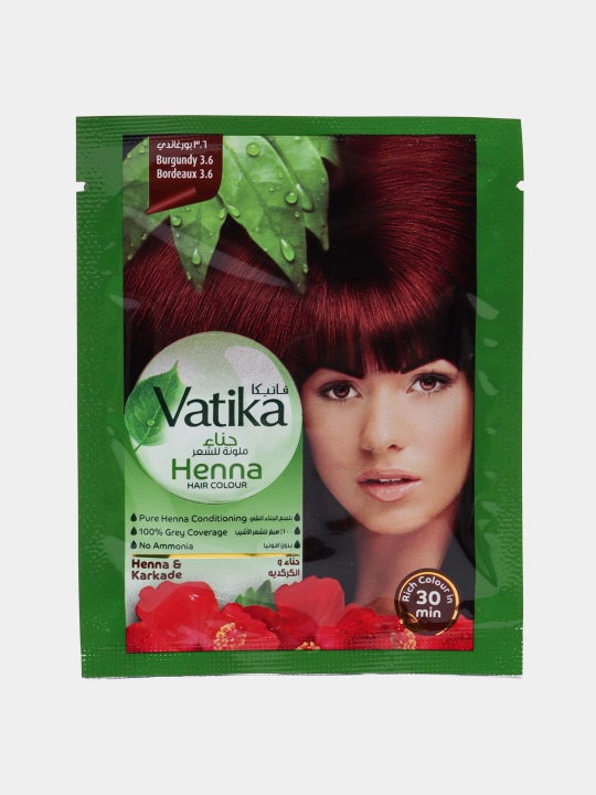 Хна для окрашивания волос Vatika, 60 г - 
