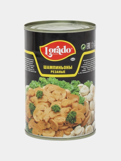 Шампиньоны резаные Lorado, 425 мл — FOODST-P00C625