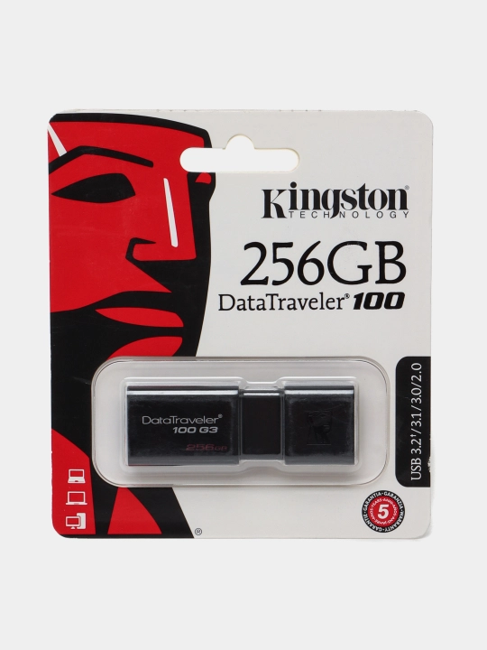Flesh-disk USB Kingston DataTraveler 100 G3, 256GB