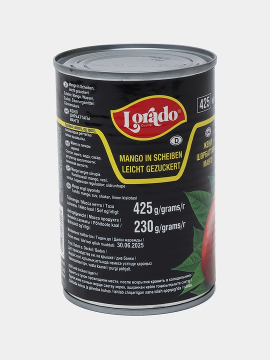 Mango Lorado yengil siropda, 425 ml