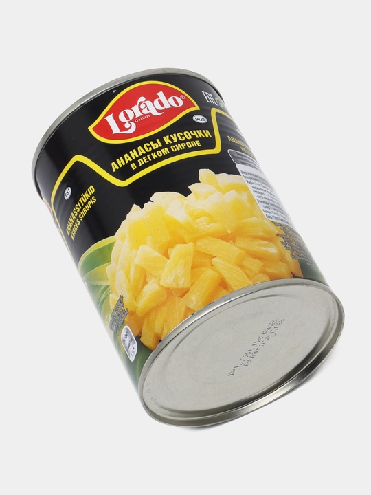 Консервированные кусочки ананаса Lorado, 580 мл