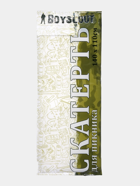 Piknik uchun dasturxon, g‘ijimlanmaydi, nam tortmaydi, oson tozalanadi BoyScout, 110 * 140 sm