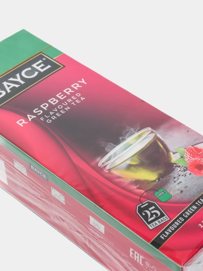 Ko'k choy Bayce, malina hidi bilan, 25 dona * 1.5 g