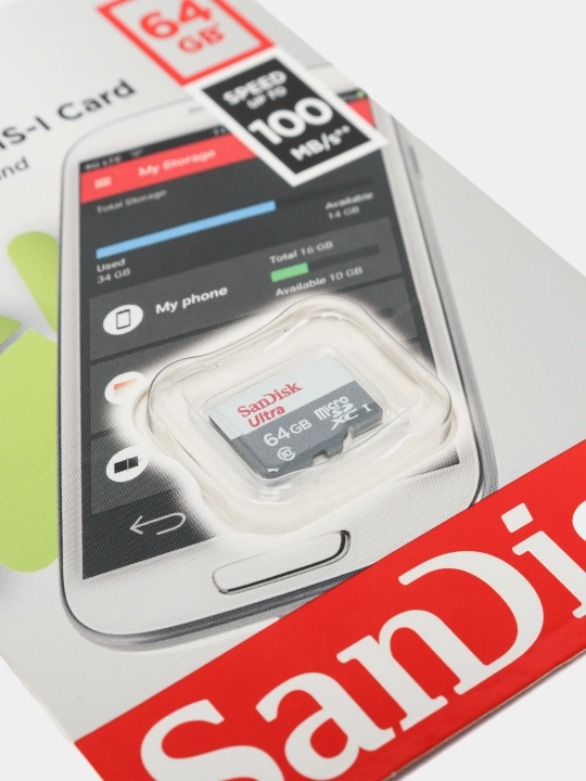 Flesh-disk Sandisk Ultra 64 100Mb/s microSDXC UHS-I card, 64GB