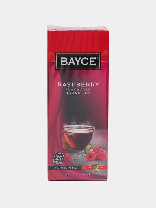 Qora choy Bayce, malina hidi bilan, 25 dona * 1.5 g - 