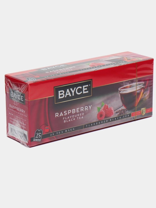 Qora choy Bayce, malina hidi bilan, 25 dona * 1.5 g