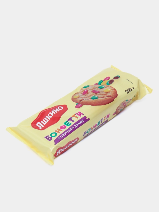 Yog'li pechenye Yashkino, rangli draje bilan, 200 g