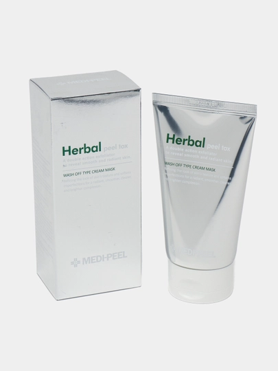 Medi-Peel Herbal Peel Tox yuvib tashlanadigan krem niqobi, 120 g — tozalovchi piling va detoks niqobi - 