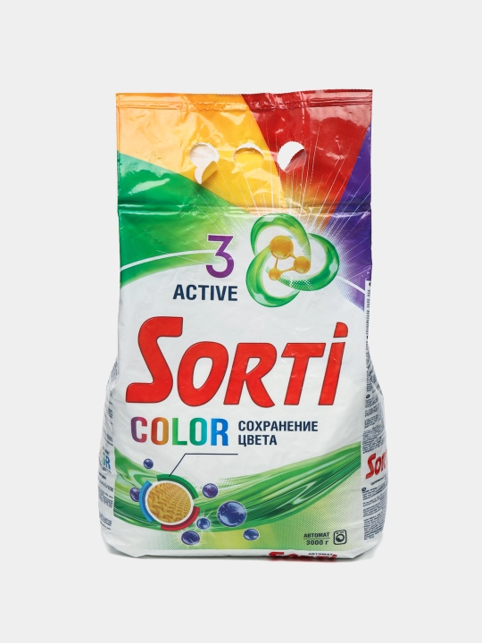 Стиральный порошок Sorti Color, автомат, 3 кг - 