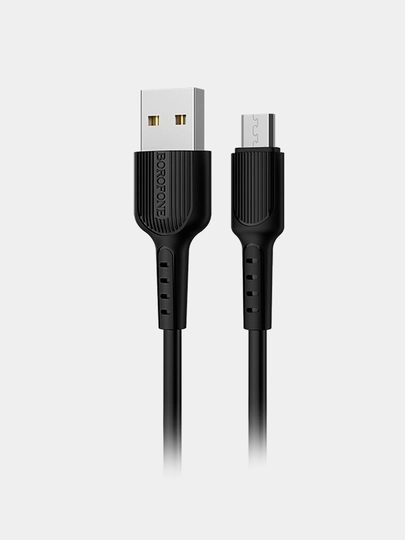 Кабель Borofone USB на Micro-USB BX16, черный