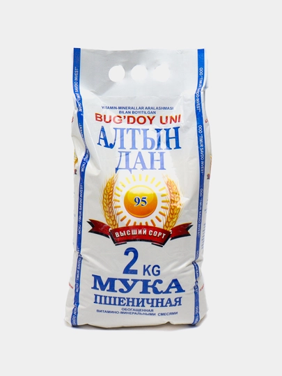 Мука пшеничная Алтын-Дан, высший сорт, 2 кг — АЛТЫНД-P04533D