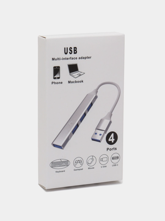 USB HUB 3.0 на 4 порта, хаб-концентратор
