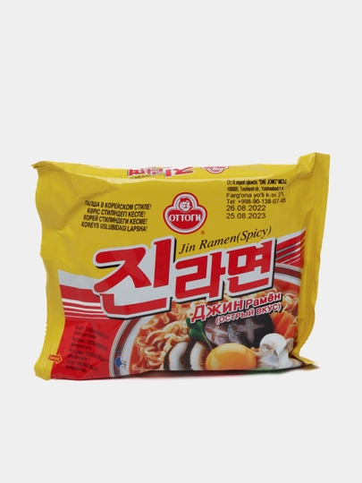 Лапша быстрого приготовления Jin Ramen Spicy, 120 гр — DAEJONG-P03F772