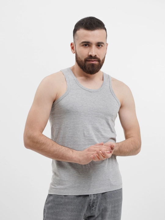 Erkaklar uchun mayka, paxtali, choksiz M-dan 6 XL