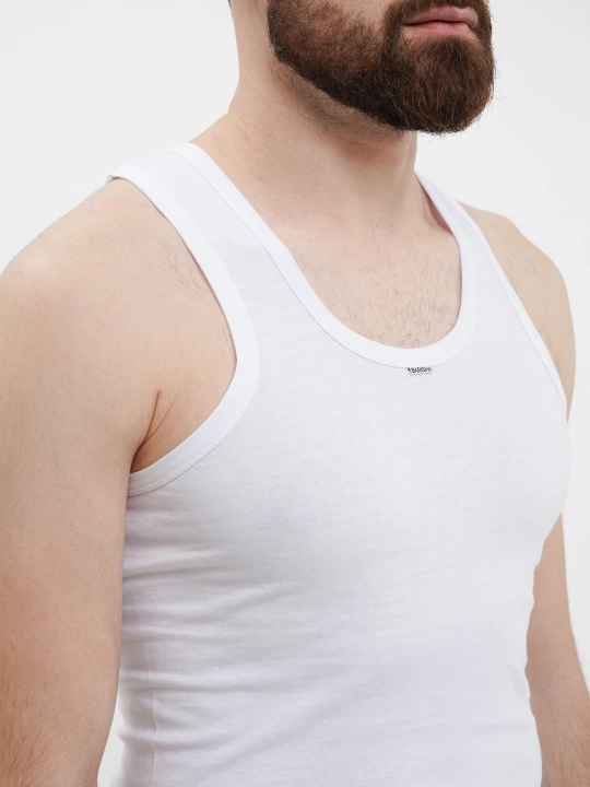 Erkaklar uchun mayka, paxtali, choksiz M-dan 6 XL