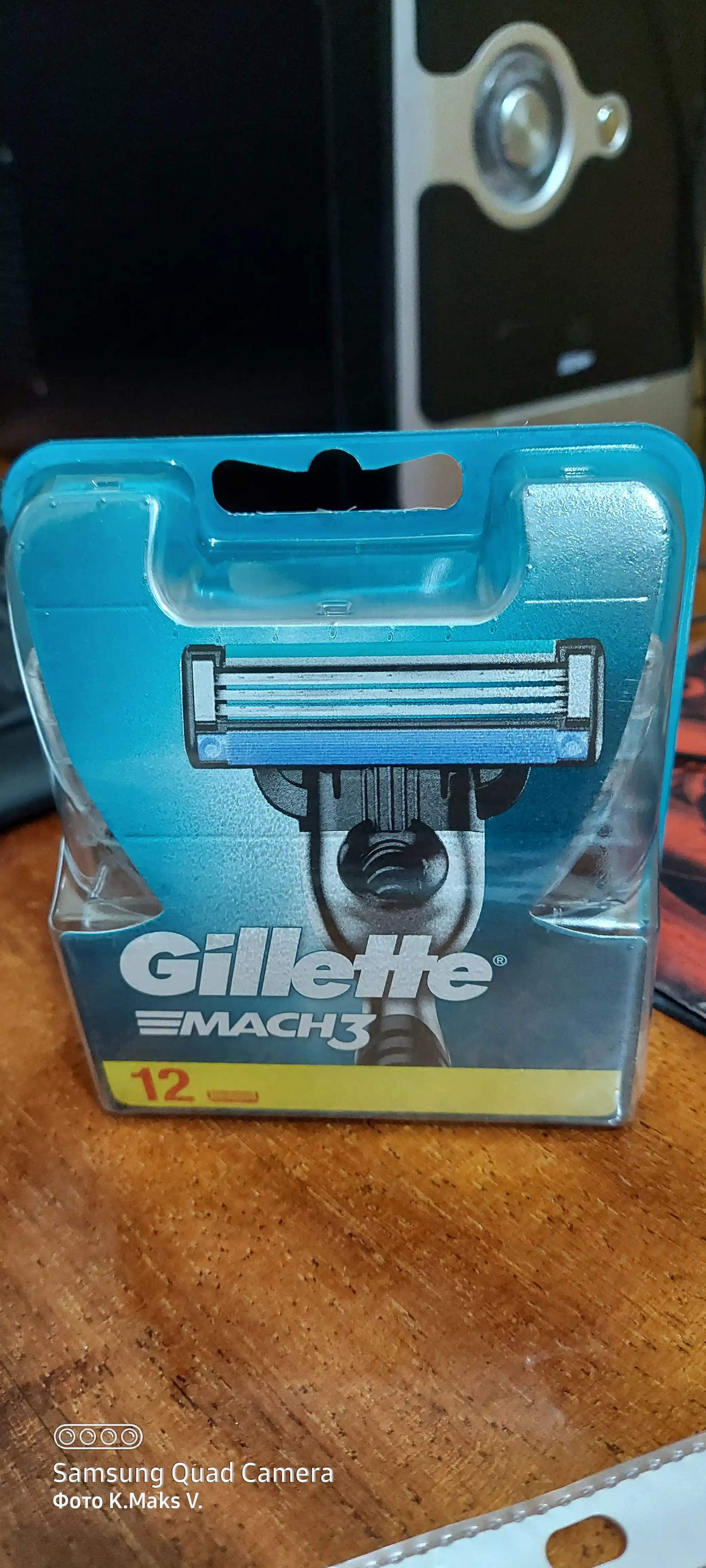 Сменные кассеты Gillette Mach3 для бритвы, с 3 лезвиями, прочнее, чем сталь, для точного бритья, 12 шт