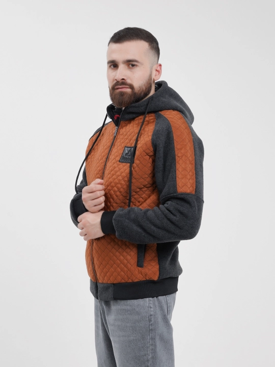 Erkaklar uchun tolstovka Perfecto, zamokda, sport, zipka, kapyushonli