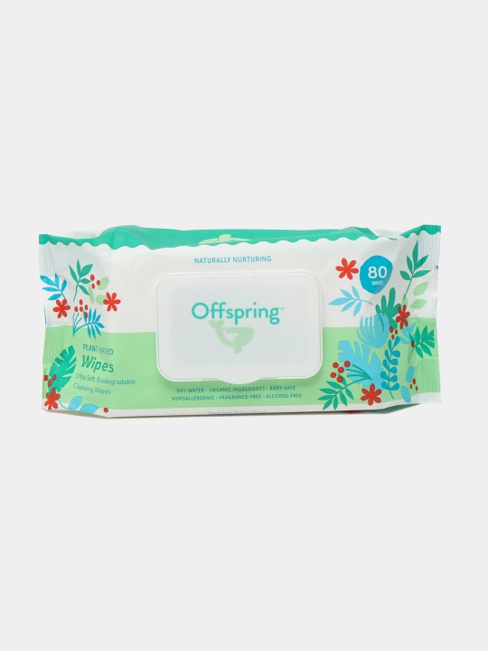 Biologik parchalanadigan nam salfetkalar Offspring, 80 dona
