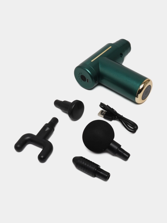 Массажер Massage Gun, 4 насадки
