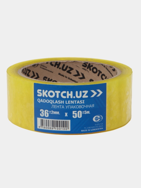 Qadoqlash uchun elimli lenta, skotch, 3.6 sm * 50 m - 
