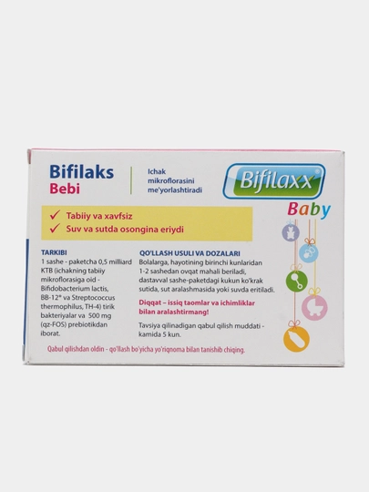 Sinbiotik Bifilaxx Bebi, 10 dona