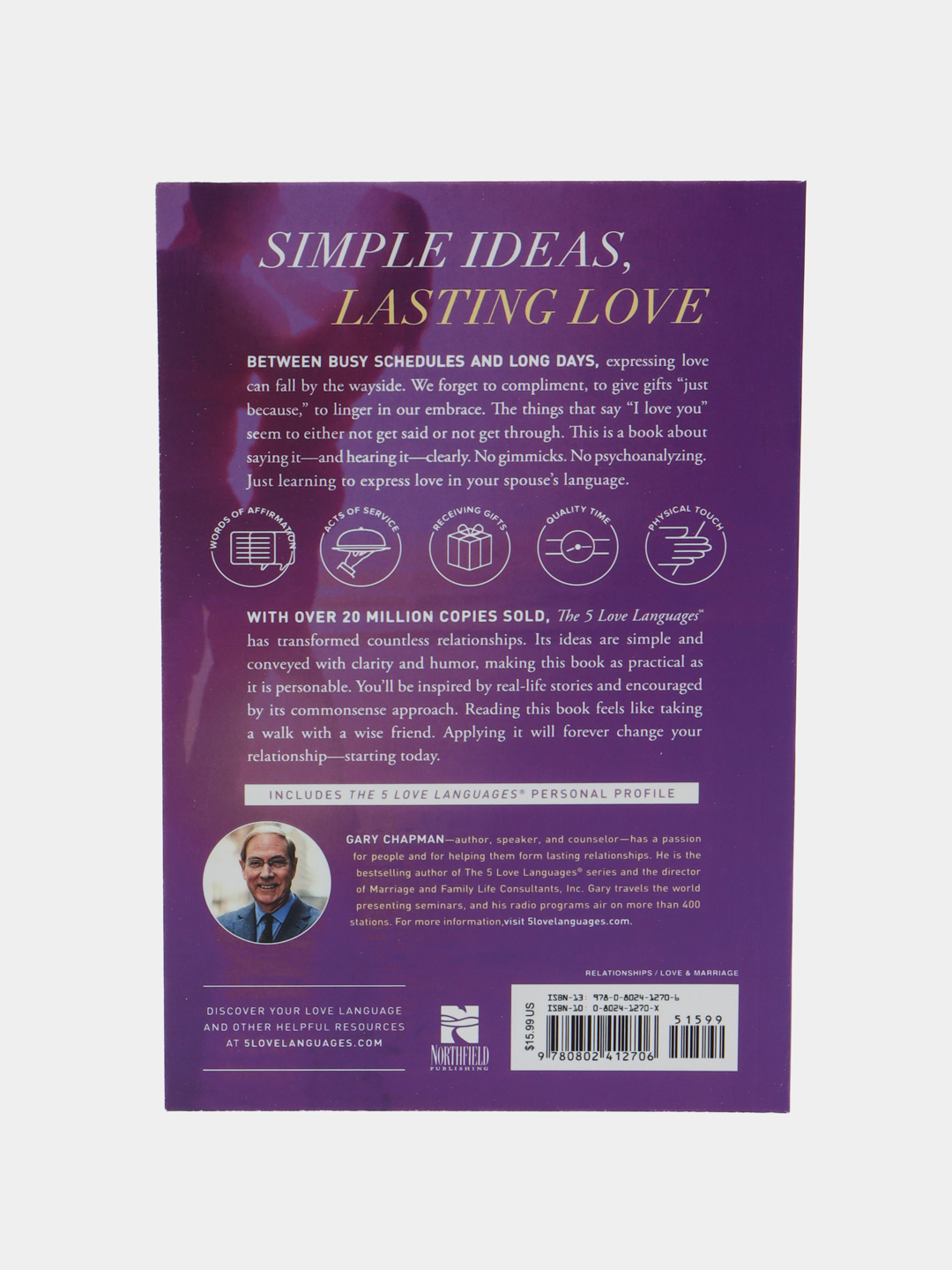 The Five Love Languages, The secret to Love That Lasts, Gary Chapman