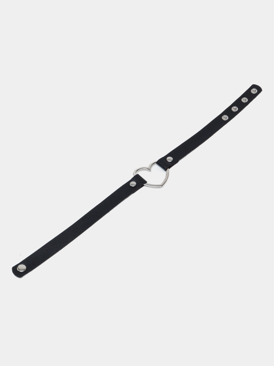 Bo'yinga choker metall yurak bilan, 6 ta rang - 