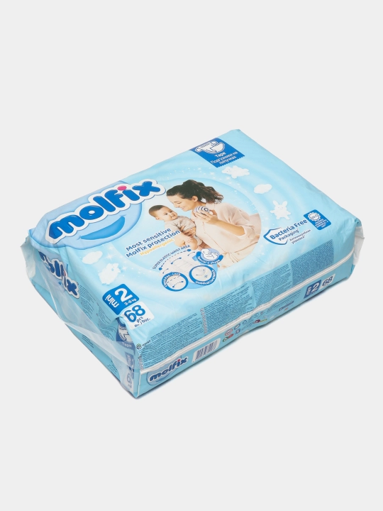 Bolalar uchun tagliklar Molfix Jumbo 2, 68 dona