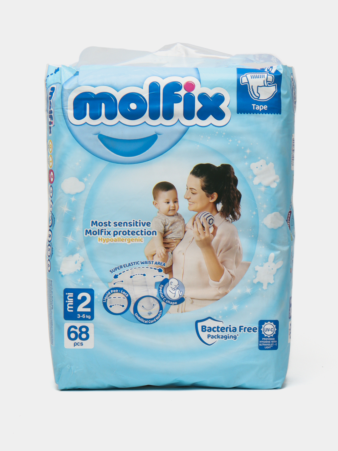 Подгузники для детей Molfix Jumbo 2, 68 шт купить по низким ценам в ...