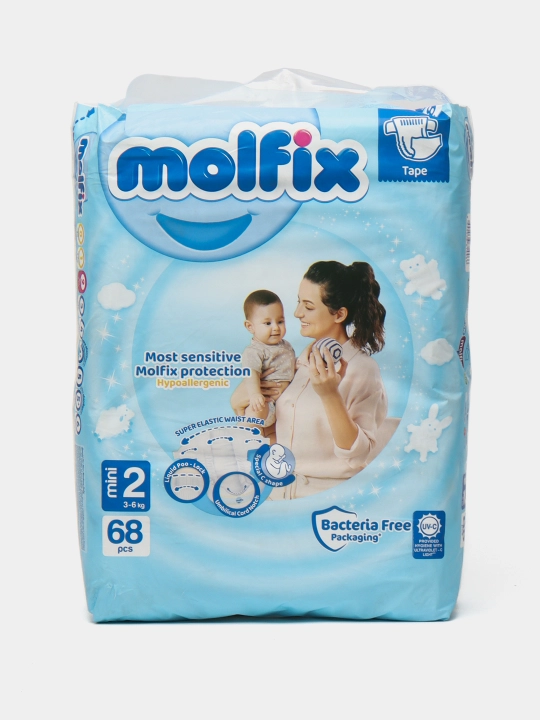Bolalar uchun tagliklar Molfix Jumbo 2, 68 dona - 