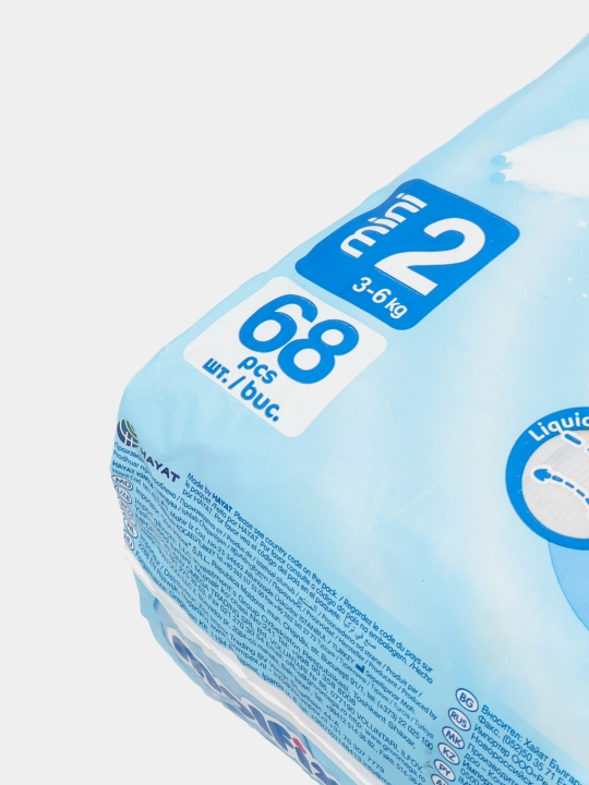 Bolalar uchun tagliklar Molfix Jumbo 2, 68 dona