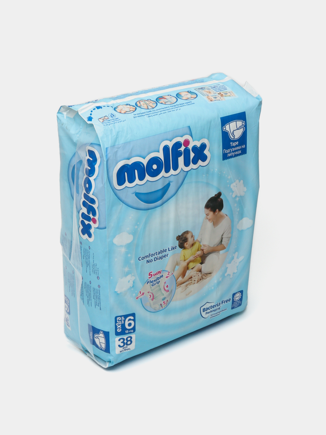 Подгузники для детей Molfix Jumbo 6, 38 шт купить по низким ценам в ...
