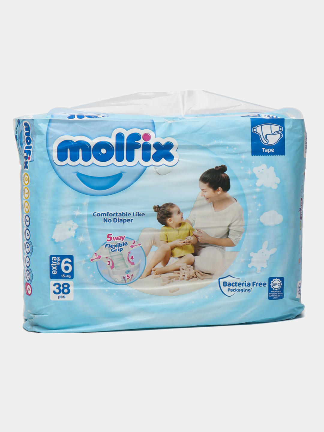 Подгузники для детей Molfix Jumbo 6, 38 шт купить по низким ценам в ...