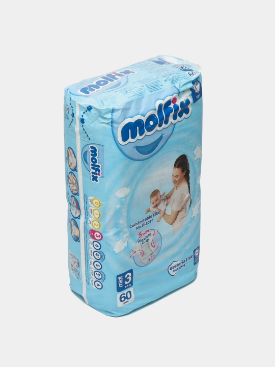 Подгузники для детей Molfix Jumbo 3, 60 шт