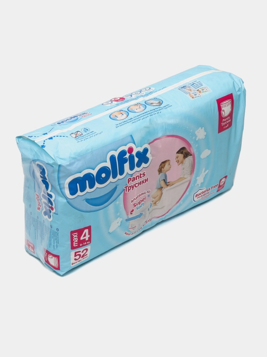 Bolalar uchun trusikchalar Molfix Jumbo 4, 52 dona