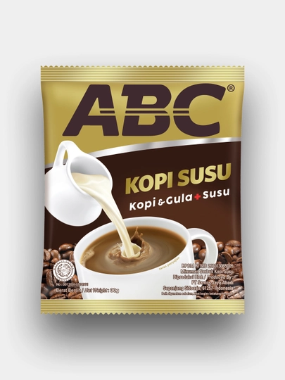 Кофе молотый ABC Kopi susu, 3 в 1 , 30 г * 20 шт — INDO-ABCS30P