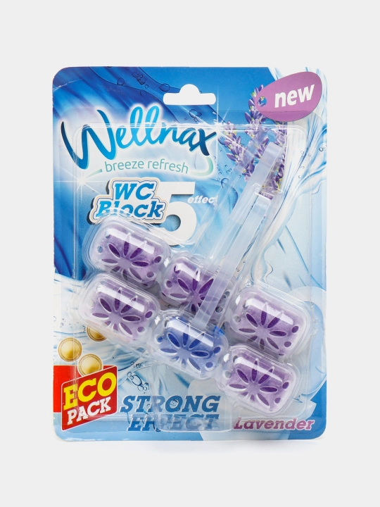 Блок ободок Wellnax Lavender для туалета - 