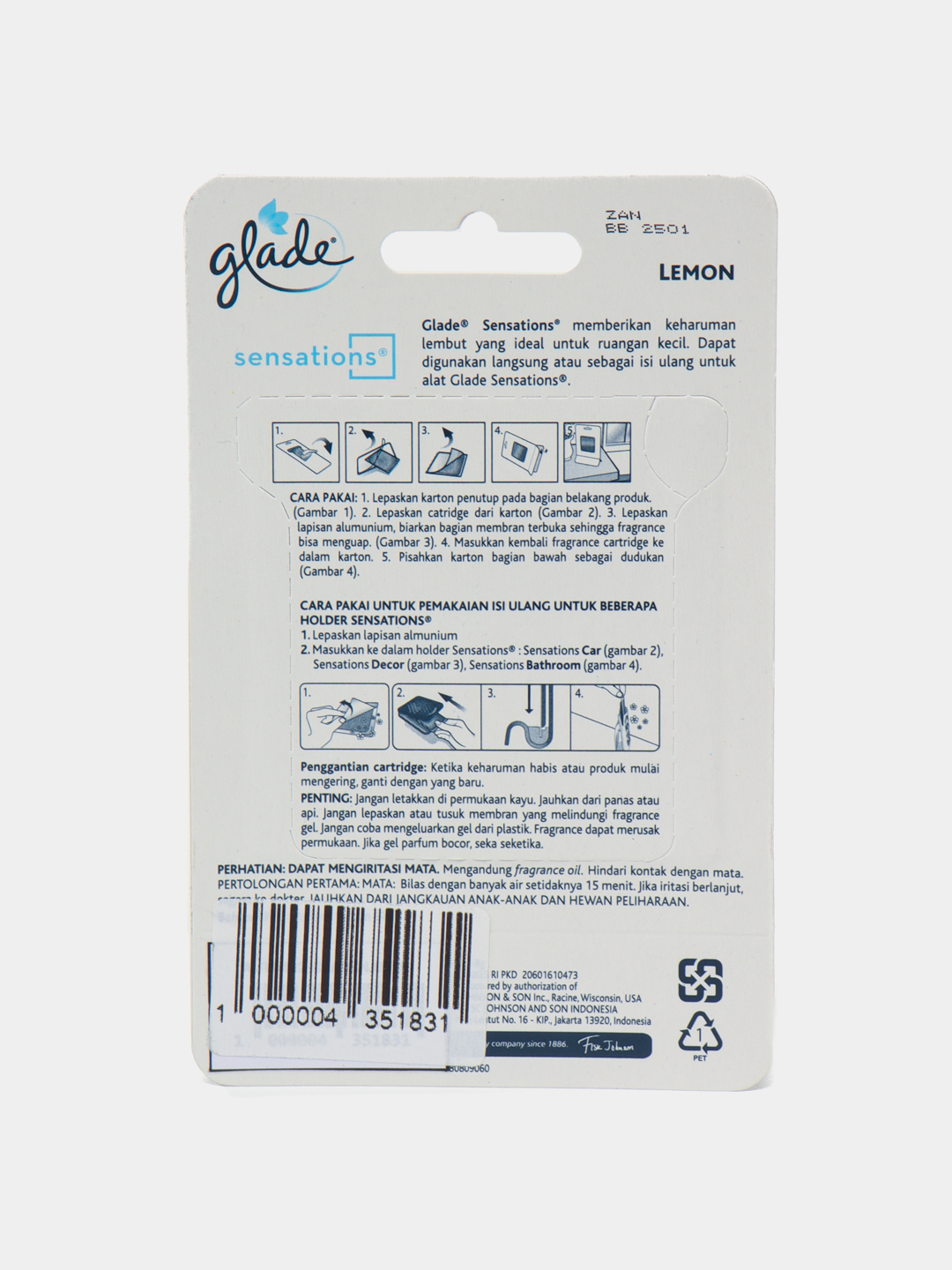 Gelli havo spreyi Glade Sensations Indonesia