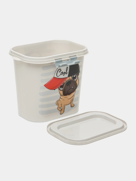 Контейнер для корма Dogs, овальный, 10 л