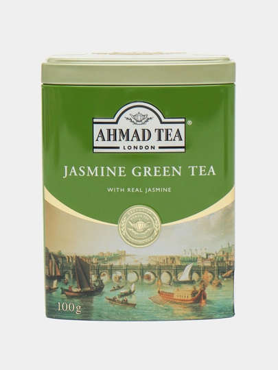 Зелёный чай Ahmad Tea Jasmine, 100 г — ЧАЙНЫЙ-P046893