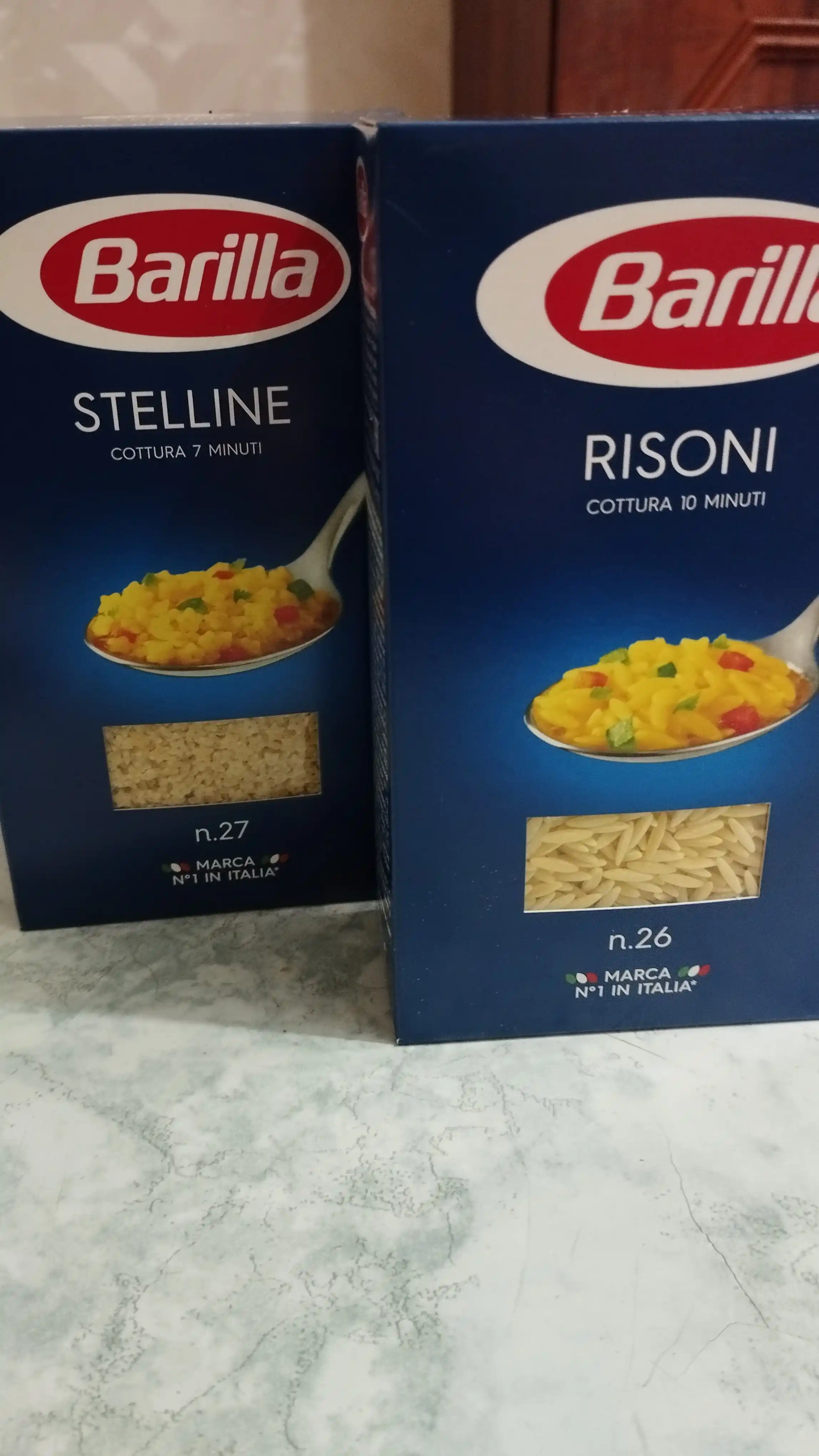 Makaron Barilla Risoni n.26, qattiq bug'doy navlaridan, 450 g