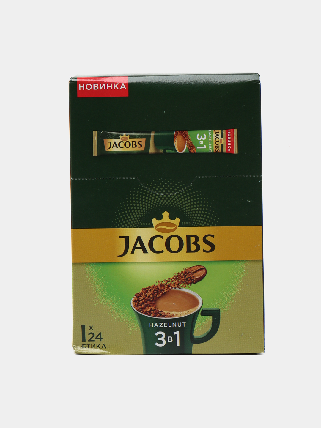 Купить Кофе в пакетиках Jacobs Monarch FD Hazelnut 3 в 1, 24 шт за ...