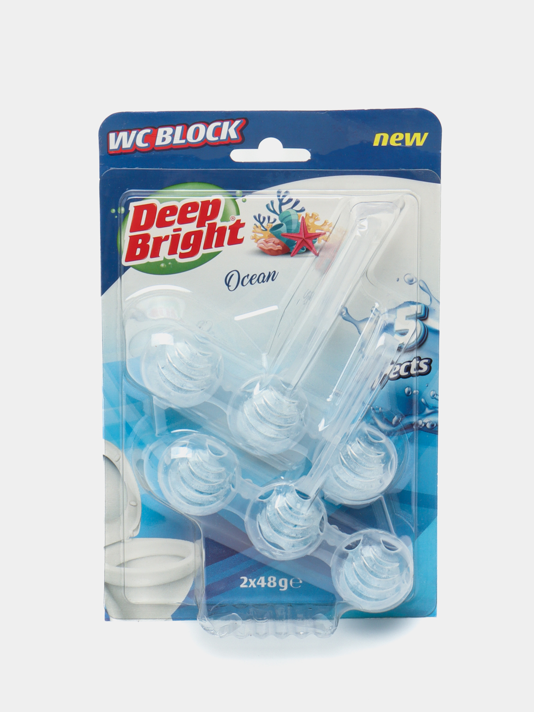 Tualet uchun bloklar Deep Bright Ocean, 2 * 48 g - 