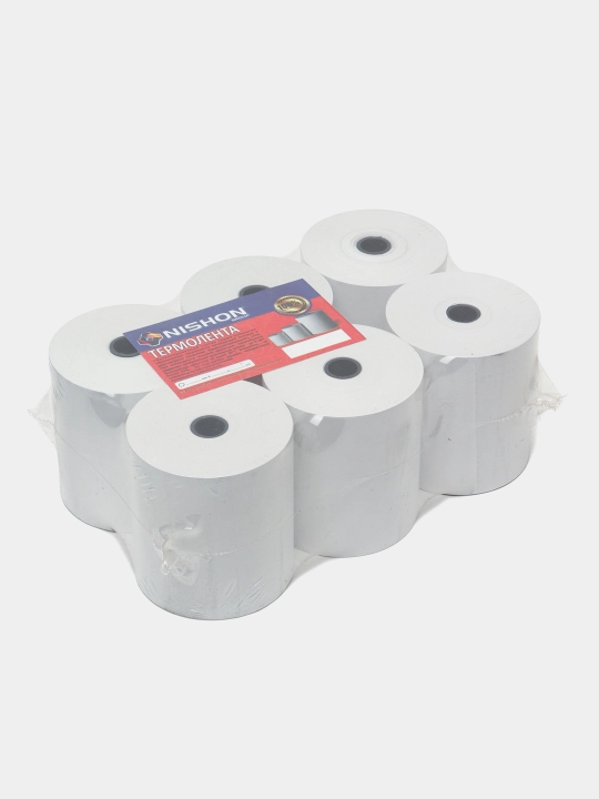 Chek qog'ozi 80mm*80 metrli, 6 dona qadoqda