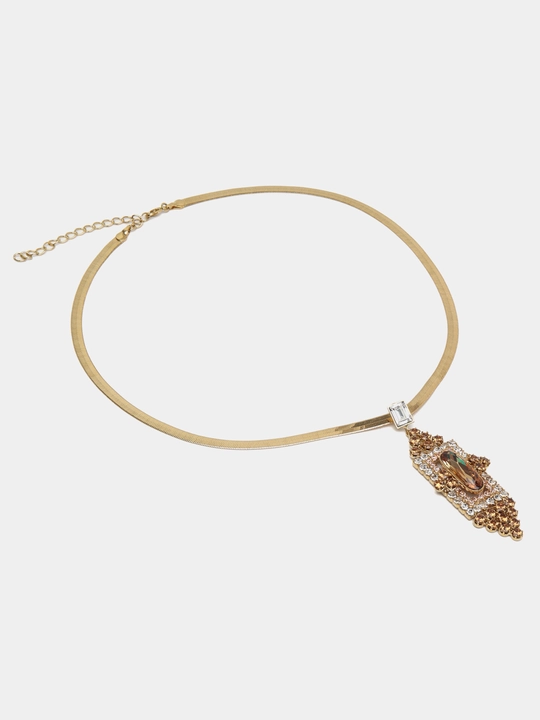 Kristallari Swarovski zanjirdagi SECESE marjon rang Gold/zlato - 