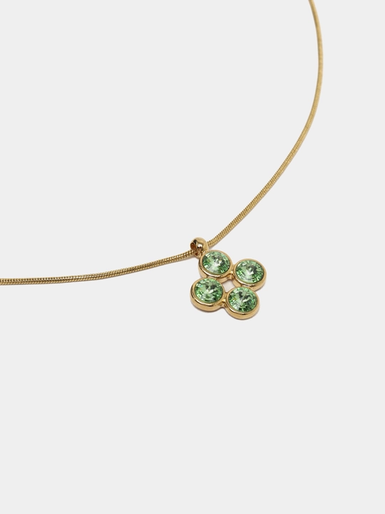 Kristallari Swarovski zanjirdagi MINI RIVOLI marjon rang Gold/zlato